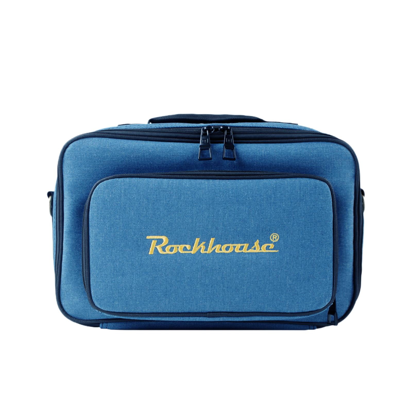 EHJRE Electric Guitar Pedals Storage Bag Scratch Resistant Organizer Multieffects Case S