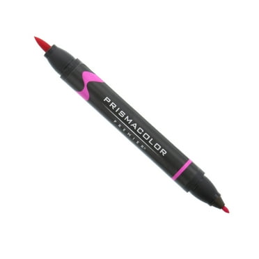 Prismacolor Premier Double-Ended Art Marker, Brush-Fine, Rhodamine Dark