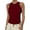Wine, variant on GIPQJK Womens Tank Tops Sleeveless Crew neck Summer Fitted Camisole Ribbed Spaghetti Strap Basic Trendy Clothes,Army Green 2XL