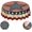 Black2, variant on Mexican Blanket Serape Stripe Pattern Colorful Waterproof Picnic Patio Party Round Table Cloth Cover Decorations Fabric 60 Inch Circular Tablecloth For 20-47 Inch Home Dining Room Kitchen Decor