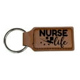 thumbnail image 2 of Keychain - Rectangle - Nurse Life - Leather, 2 of 4