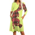 thumbnail image 4 of Plaidypus Sweetheart Knot Flared Dress Fashion Design Large Size Loose Dress Cute Animals Patterns Aww Australia Simple Cartoon, 4 of 5