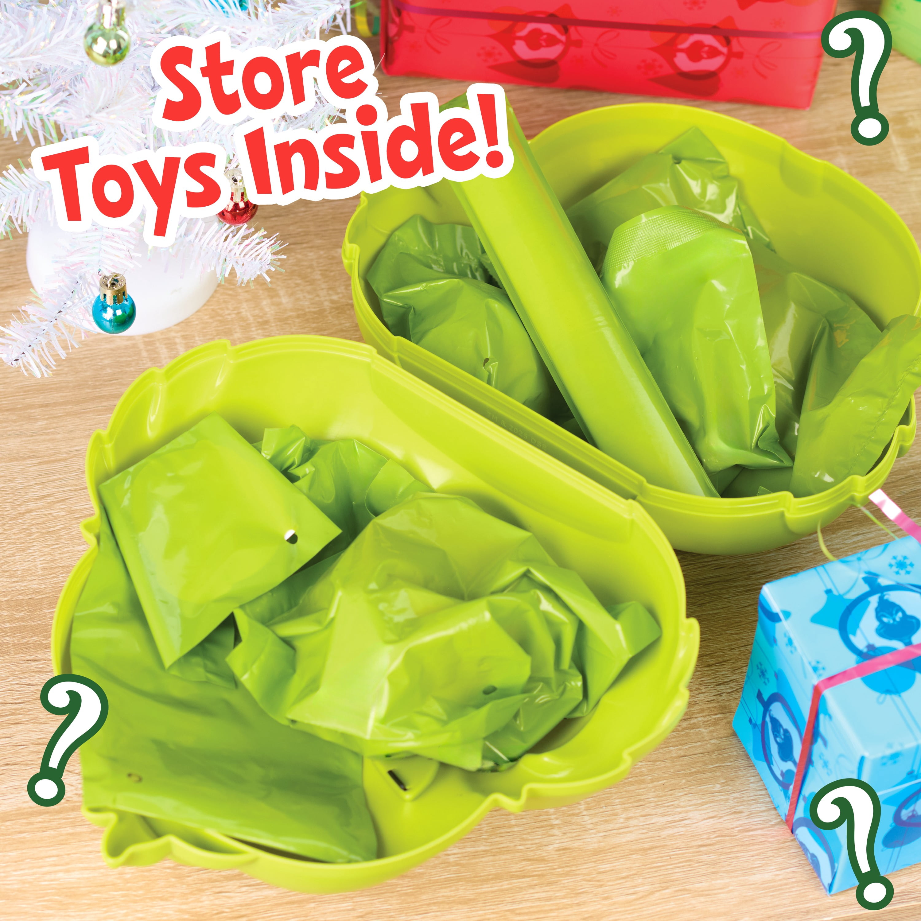 Dr. Seuss The Grinch Jumbo Mystery Capsule, 9-Inch Collectible Capsule by Just Play, 8 Surprises Inside, Boys and Girls Ages 3 and Up