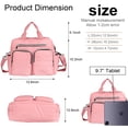 thumbnail image 4 of Diaper Bag Tote,AILKIN Baby Diaper Bag with 3 Insulated Pockets Adjustable Shoulder Strap Dry & Wet Compartment Large Capacity Bag Maternity Mommy Travel Diaper Bag for Boys Girls,Women(Pink), 4 of 8