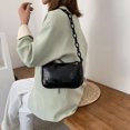 thumbnail image 1 of Bolsa Patrón de cocodrilo Bolso Mujer Cuero Retro Totes Bolso de hombro (Negro) JShteea Para Estrenar, 1 of 7