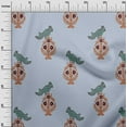 thumbnail image 2 of oneOone Cotton Poplin Fabric Leaves|Bird & Floral Block Fabric Prints By Yard 42 Inch Wide, 2 of 4