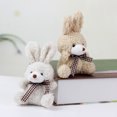 thumbnail image 5 of Kids Stuffed Animal Toys 11 Cm Soft Cute Rabbit Keychain Kawaii Plush Doll Backpack Pendant, 5 of 5