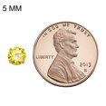 thumbnail image 4 of 14k Yellow Gold Cubic Zirconia 5-mm Birthstone Screwback Earring Studs-November, 4 of 5