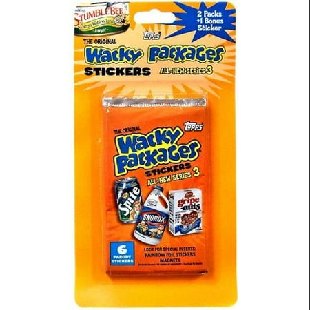 Wacky Packages Series 3 Trading Card Blister Pack Trading Card Stickers