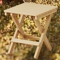 thumbnail image 6 of 2X Small Folding Stool Portable Wooden Stool Chair Lightweights Fold-Up Step Stool Folding Foot Rest 28x36x29cm, 6 of 8