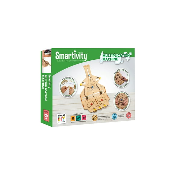 Smartivity Multiplication Machine 3D Wooden Model Engineering Educational Toy for Kids Ages 6 and Up