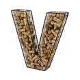 thumbnail image 1 of Oenophilia Wine Cork Letters Collector - Letter V ,16”, 1 of 2