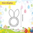 thumbnail image 3 of LEWEEN Easter Bunny Wire Wreath Frame, 16 Inch Reliable Sturdy Metal Form, Wide Application Religious Wedding Events DIY Floral Craft Project Indoor Outdoor Wall Garden Holiday Hanging Decor, 3 of 8