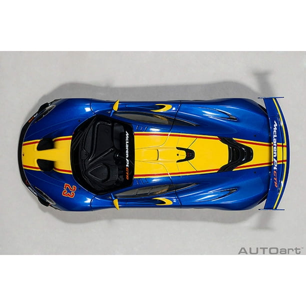 Autoart 81542 Mclaren P1 GTR No.23 Yellow Stripe 1 by 18 Scale