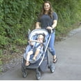Monbebe Lynx 6 in 1 Modular Travel System Stroller, Distressed Plaid