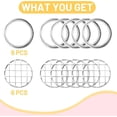 thumbnail image 3 of Queilt Metal Flower Pot Lid - Frog Lid - Canning Jar Lid - Bouquet Lid - Easy Flower Arrangement (6 Rings & Separate Lids), 3 of 5