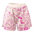 thumbnail image 3 of MAIHAN Linen Shorts Outfits Women 2 Piece Set Long Sleeve Shirt and Ruffle Shorts Women 2 Piece Outfits Sets Casual Vacation Outfit Two Piece Outfit, 3 of 5