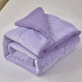 thumbnail image 2 of JML 2 Pcs All Season Sherpa Fleece Thick Warm Kids Borrego Blanket Set, Adult/Kids Twin Size 60" x 80", 2 of 5