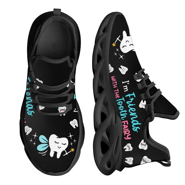 Zapatillas de deporte para asistente dental, ligeras, con plataforma y cordones, antideslizantes, para correr,