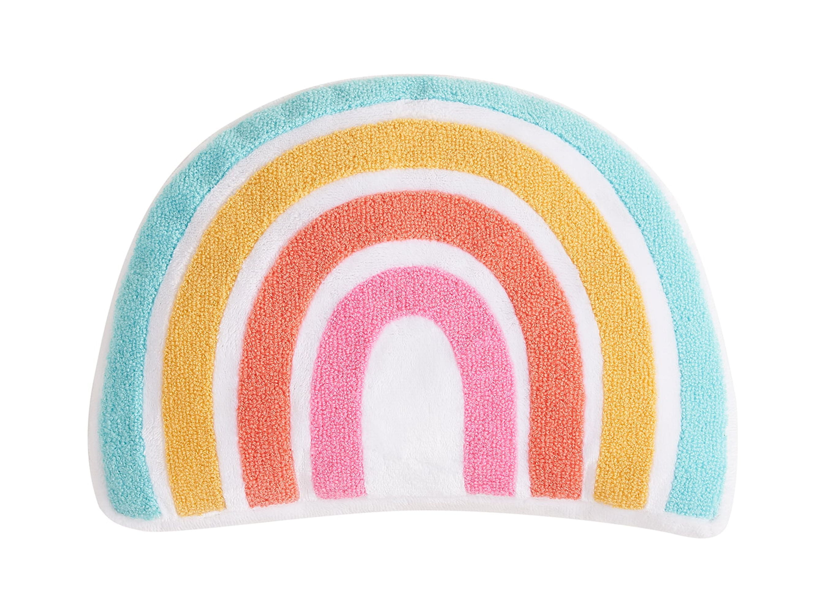(2 pack) Your Zone Kids Rainbow Decorative Pillow 10” x 14”, Chenille Plush Polyester, Unisex, Multicolor