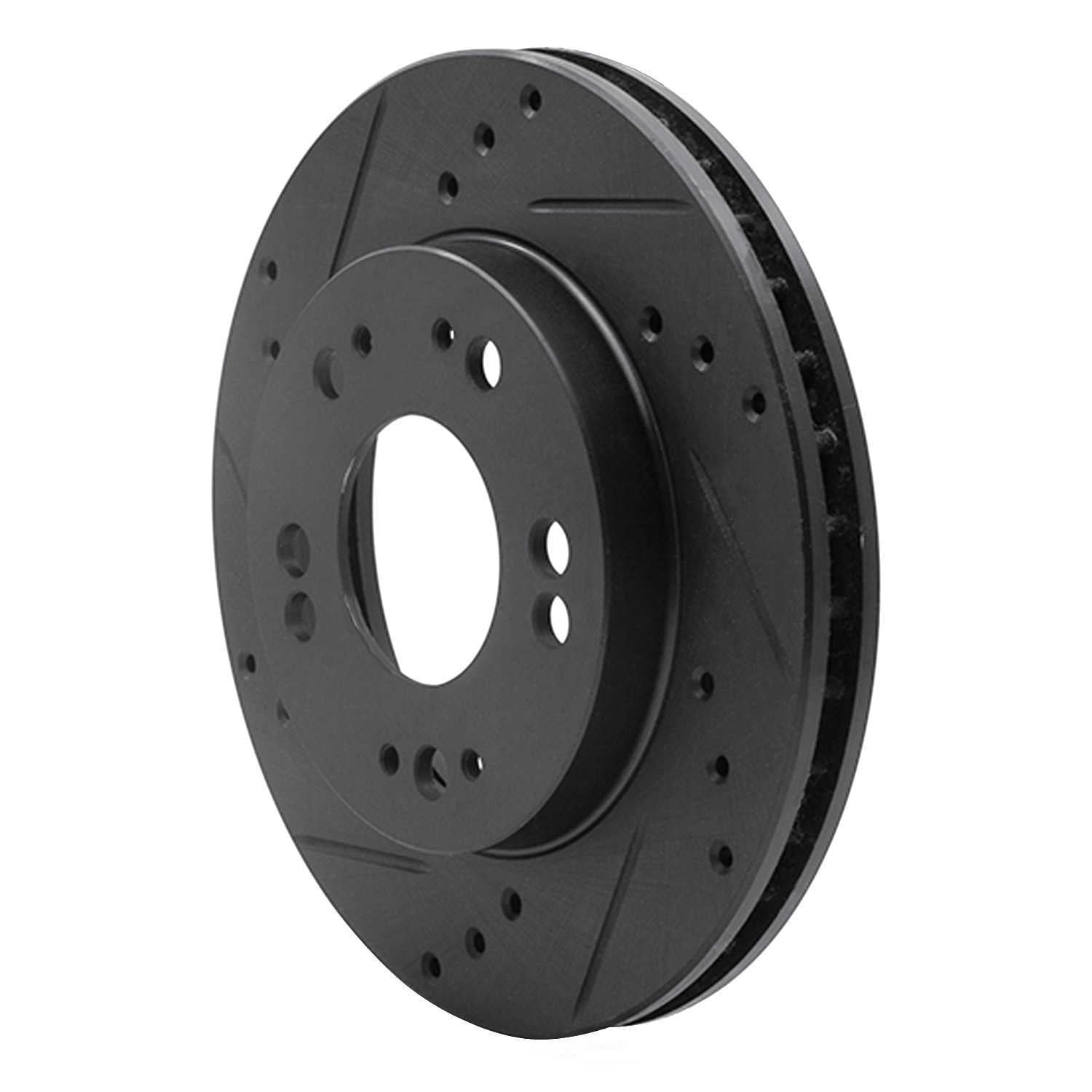 Dynamic Friction Company 633-72023L DFC Brake Rotor - Drilled And Slotted - Black