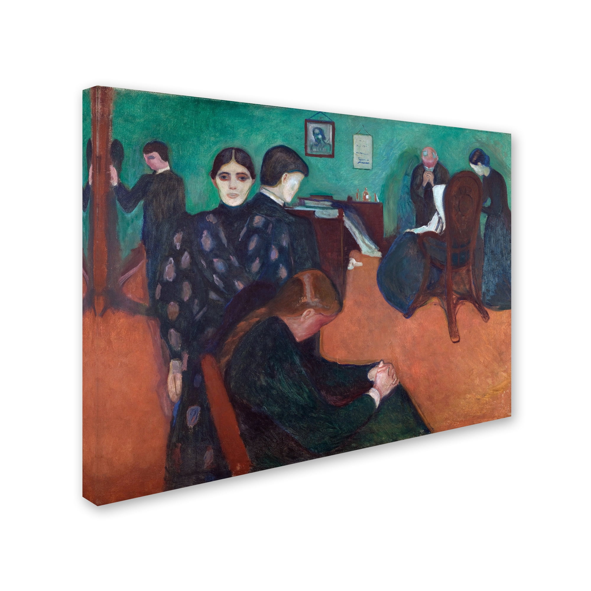 Edvard Munch 'Death In The Sickroom' Canvas Art