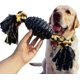 thumbnail image 1 of Dog Chew Toys Resistant Rubber Dog Toy With Heilwiy Rope Puppy Toy Go Fetch Toy, 1 of 4