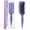 B-Purple, variant on Curly Hair Defining Brush,With Side Gear Ergonomic Design for Curls,Waves,Volume on Wet Dry Hair