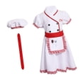 thumbnail image 4 of Disfraz de chef para niños Yuyangstore Con gorro vestido delantal y bufanda roja, 4 of 8
