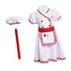 thumbnail image 4 of Disfraz de chef para niños Yuyangstore Con gorro vestido delantal y bufanda roja, 4 of 8