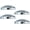 4 x Chrome Metal 8" Dome Style, variant on Semi Truck Hub Covers - 4 x Chrome Metal 8" Dome Style Hub Caps Dome Semi Truck Rear Wheel Covers