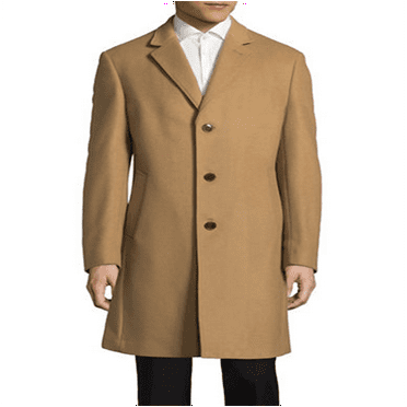 Ralph Lauren Men's Wool Blend Notch Lapel Coat Brown Size 38