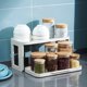 thumbnail image 3 of 2 Tier Home Seasoning Storage Rack Spice Organizer Rack Creamy-white, 3 of 4
