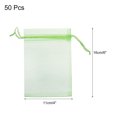 thumbnail image 2 of Bolsas de Organza Transparente Unique Bargains 50uds 11x16cm Verde, 2 of 7