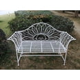 thumbnail image 2 of WHITE METAL GARDEN BENCH, 2 of 2