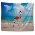 thumbnail image 1 of Awkward Styles Flamingo Tapestry Wall Hanging Blue Beach Home Decor, 1 of 2
