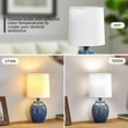 thumbnail image 5 of NATYSWAN Table Lamps Set of 2-13.75" Small Bedside Lamps - Classic Farmhouse Ceramic Table Lamp for Bedroom, Living Room, Nightstand, Office, 5 of 8