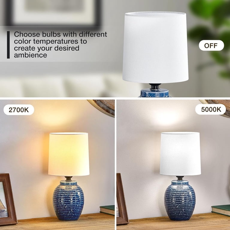 Natyswan 2-Pack Farmhouse Ceramic Bedside Lamps photo 5