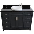 thumbnail image 6 of Bellaterra Home 400700-49S-DG-BGRD 49 in. Single Round Sink Vanity with Galaxy Granite Top, Dark Gray & Black, 6 of 15