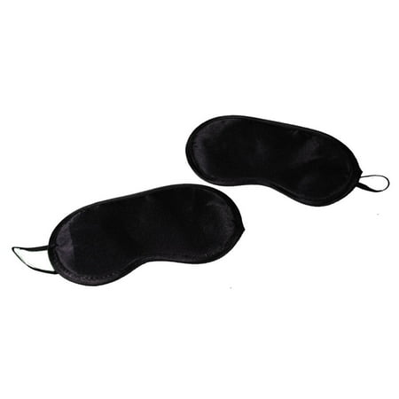 Relaxing Eye Mask - Lot of 2 Black Sleep Masks Le Salon Eye Cover Travel Padded Relaxation Blindfold