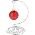 thumbnail image 2 of Bard's Ornate Silver Ornament Stand, Small, 6" H x 4" W x 4" D, Pack of 6, 2 of 5