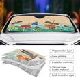 thumbnail image 3 of Yiaed Colorful Plants And Insects Print Car Windshield Sunshade Front Auto Car Front Window Sun Shade Foldable Sun Visor Shield Cover Auto Accessories for Sedan SUV Truck-Small, 3 of 5