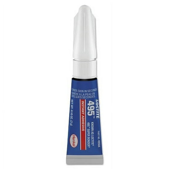 495 Super Bonder Instant Adhesive, 3 g, Tube, Clear | Bundle of 2 Cases
