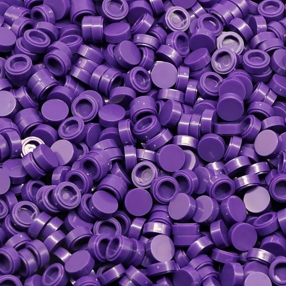 560 Piece Building Tile Bulk, Round 1x1, Compatible with Lego Parts and Pieces