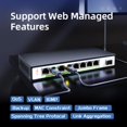 thumbnail image 4 of Conmutador Ethernet XikeStor de 8 puertos y 2,5 G gestionado por web con SFP+ de 10 G, 4 of 8