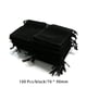 thumbnail image 3 of Sonducket Bolsa con cordón de 100 Uds., bolsa de joyería de terciopelo, adornos de almacenamiento, cordón suave, embalaje de abalorios, bolsas de boda, Ropa, zapatos y accesorios Miscelánea Negro Sonducket AP015680-01, 3 of 6