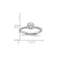 thumbnail image 3 of 2/5 Carat (Ctw) Aquamarine Solitaire Ring in Sterling Silver, 3 of 6