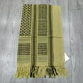 thumbnail image 2 of Plaid Fringe Scarf for Unisex Lightweight Cotton Head Neck Wrap with Tassel, 2 of 5