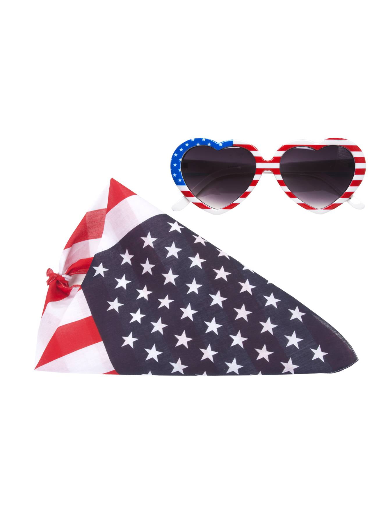 Patriotic July 4th Independence Day American Flag Sunglasses Costume Accessory Patriotic July 4th Independence Day American Flag Sunglasses Costume Accessory