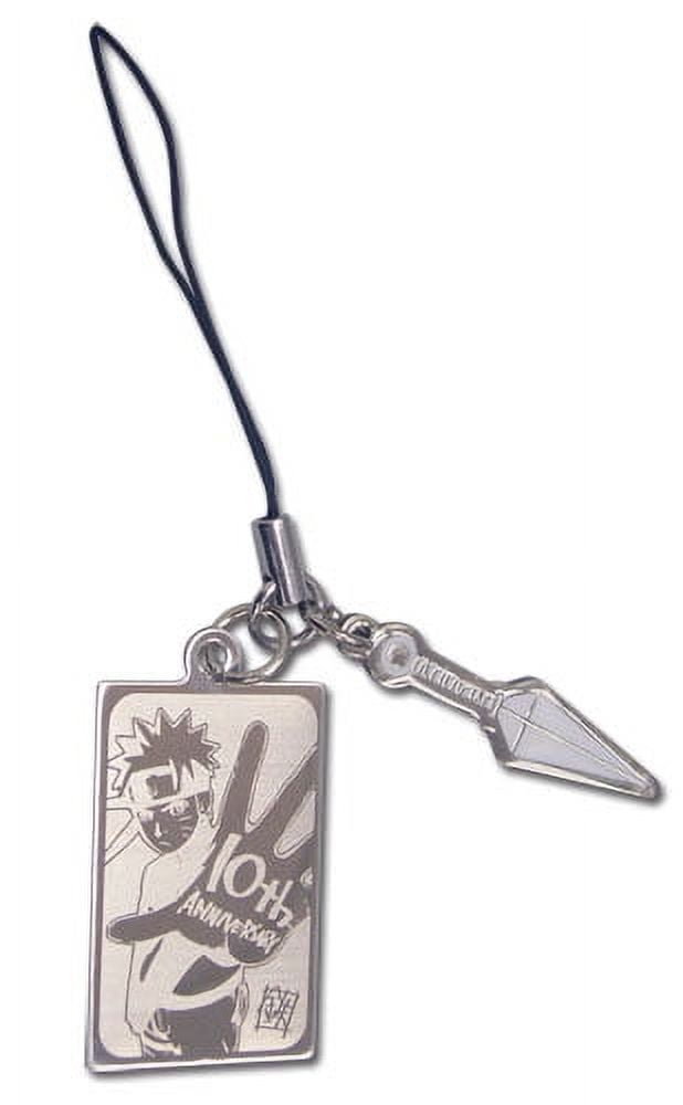 Cell Phone Charm - Naruto Shippuden - New 10th Anniversary Kunai ge17101